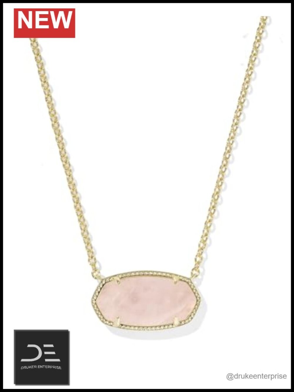 Kendra Scott Elisa Statement Pendant Necklace 14k Gold-Plated Brass
